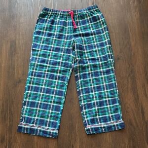 NWT crown & ivy Plaid Blue, Green, & Pink Pajama Bottoms